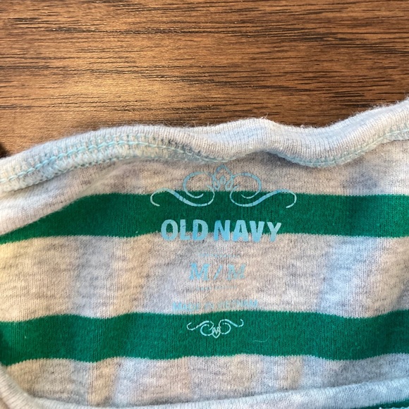 Medium Gray & Green Striped Old Navy Shirt - Picture 3 of 3